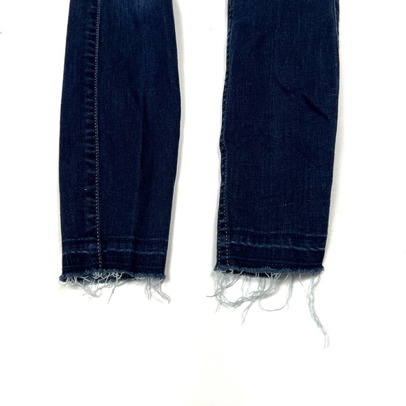 Hollister High Rise Crop Super Skinny Sz 00R Distressed Raw Hem - Picture 10 of 10